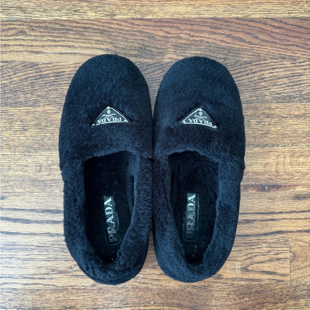 Prada Shearling Slippers